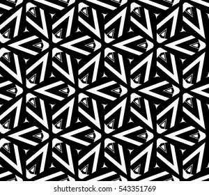 Geometric shape abstract vector illustration. Seamless pattern.