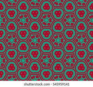 Geometric shape abstract vector illustration. Seamless pattern.