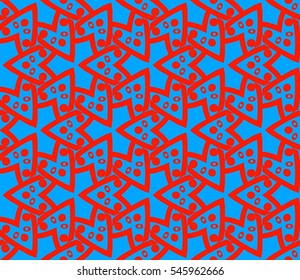 Geometric shape abstract vector illustration. Seamless pattern.