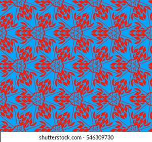Geometric shape abstract vector illustration. Seamless pattern.