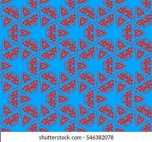 Geometric shape abstract vector illustration. Seamless pattern.
