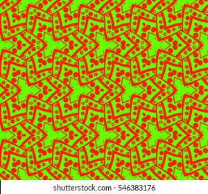 Geometric shape abstract vector illustration. Seamless pattern.