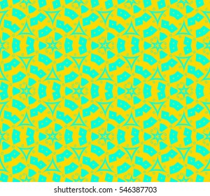 Geometric shape abstract vector illustration. Seamless pattern.