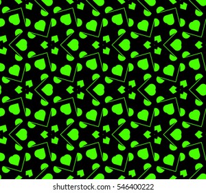 Geometric shape abstract vector illustration. Seamless pattern.