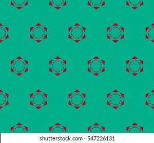 Geometric shape abstract vector illustration. Seamless pattern.