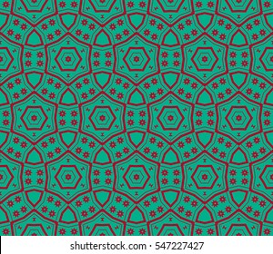 Geometric shape abstract vector illustration. Seamless pattern.