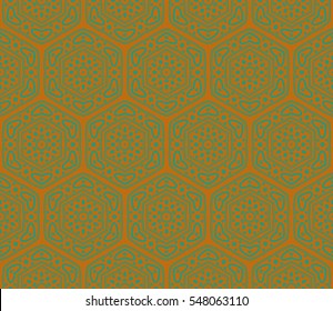 Geometric shape abstract vector illustration. Seamless pattern.