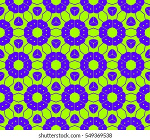 Geometric shape abstract vector illustration. Seamless pattern.