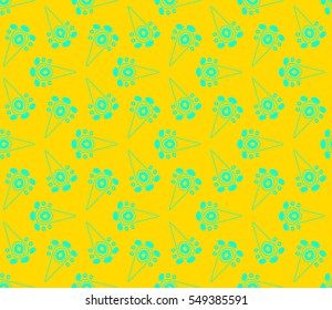 Geometric shape abstract vector illustration. Seamless pattern.
