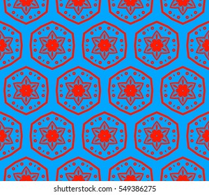Geometric shape abstract vector illustration. Seamless pattern.