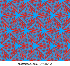 Geometric shape abstract vector illustration. Seamless pattern.
