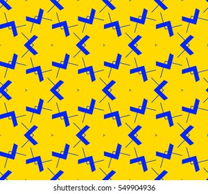 Geometric shape abstract vector illustration. Seamless pattern.