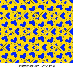Geometric shape abstract vector illustration. Seamless pattern.