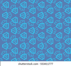 Geometric shape abstract vector illustration. Seamless pattern.
