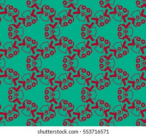 Geometric shape abstract vector illustration. Seamless pattern.