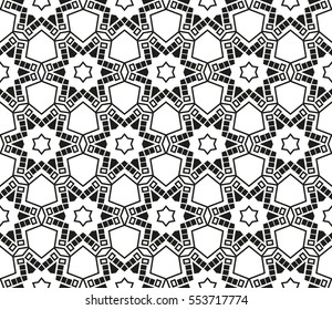 Geometric shape abstract vector illustration. Seamless pattern.