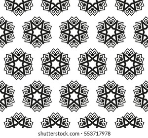 Geometric shape abstract vector illustration. Seamless pattern.