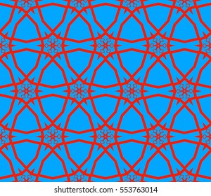 Geometric shape abstract vector illustration. Seamless pattern.