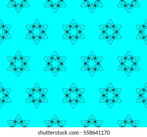 Geometric shape abstract vector illustration. Seamless pattern.