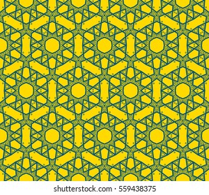 Geometric shape abstract vector illustration. Seamless pattern.