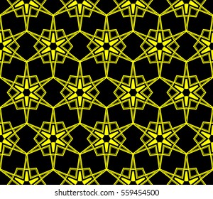 Geometric shape abstract vector illustration. Seamless pattern.