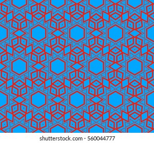Geometric shape abstract vector illustration. Seamless pattern.