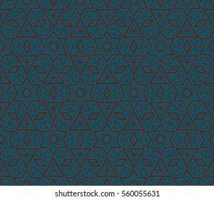 Geometric shape abstract vector illustration. Seamless pattern.