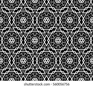 Geometric shape abstract vector illustration. Seamless pattern.