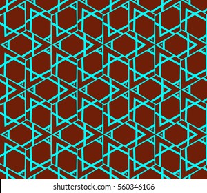Geometric shape abstract vector illustration. Seamless pattern.