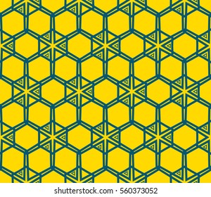 Geometric shape abstract vector illustration. Seamless pattern.
