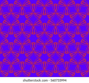 Geometric shape abstract vector illustration. Seamless pattern.