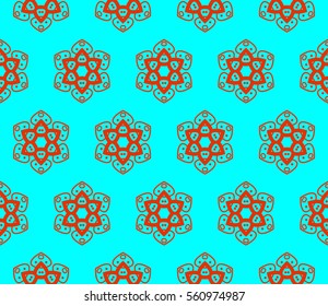 Geometric shape abstract vector illustration. Seamless pattern.