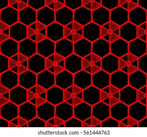Geometric shape abstract vector illustration. Seamless pattern.