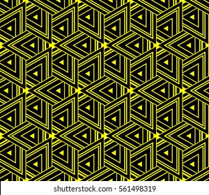 Geometric shape abstract vector illustration. Seamless pattern.