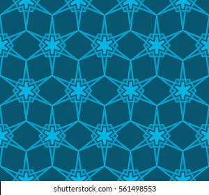 Geometric shape abstract vector illustration. Seamless pattern.