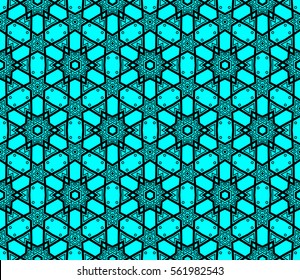 Geometric shape abstract vector illustration. Seamless pattern.
