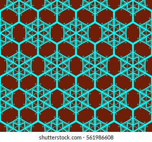 Geometric shape abstract vector illustration. Seamless pattern.