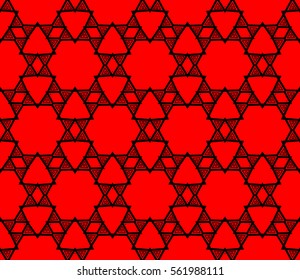 Geometric shape abstract vector illustration. Seamless pattern.