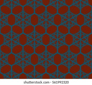 Geometric shape abstract vector illustration. Seamless pattern.