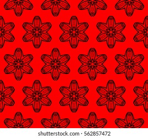 Geometric shape abstract vector illustration. Seamless pattern.