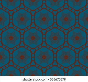 Geometric shape abstract vector illustration. Seamless pattern.