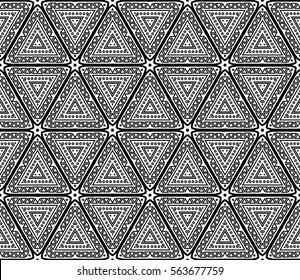 Geometric shape abstract vector illustration. Seamless pattern.