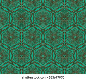 Geometric shape abstract vector illustration. Seamless pattern.