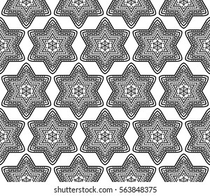 Geometric shape abstract vector illustration. Seamless pattern.