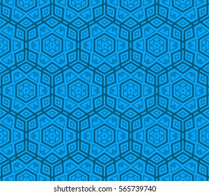 Geometric shape abstract vector illustration. Seamless pattern.