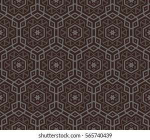 Geometric shape abstract vector illustration. Seamless pattern.