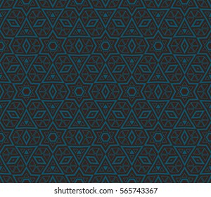 Geometric shape abstract vector illustration. Seamless pattern.