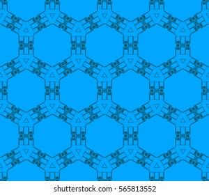 Geometric shape abstract vector illustration. Seamless pattern.