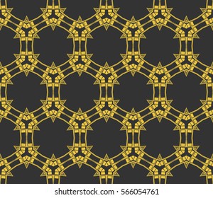 Geometric shape abstract vector illustration. Seamless pattern.