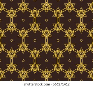 Geometric shape abstract vector illustration. Seamless pattern.